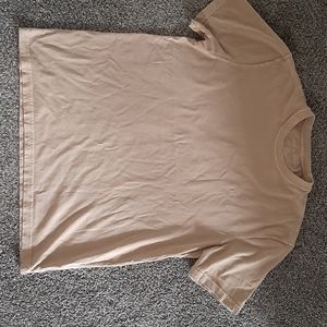 Tan mens casual t shirt